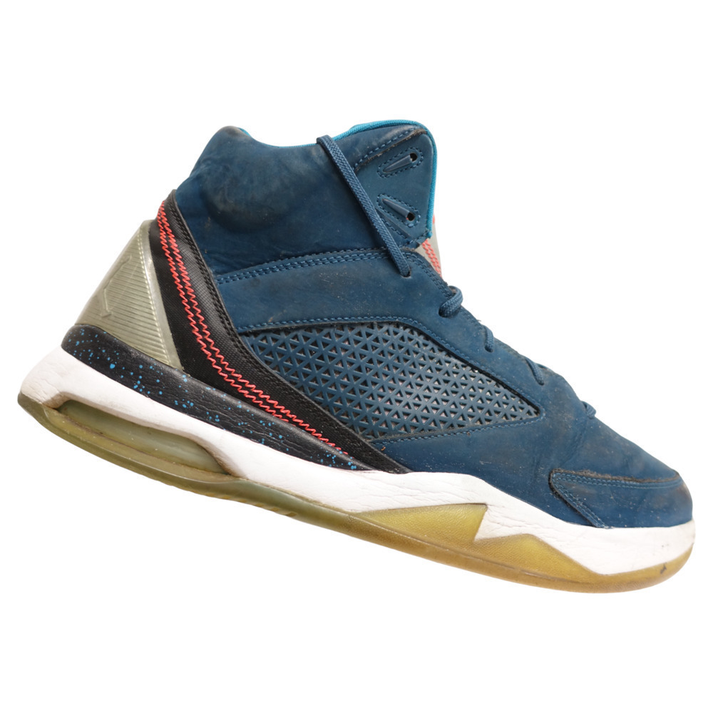 Nike Men's Navy Blue Athletic High-Top Sneakers with White Midsole